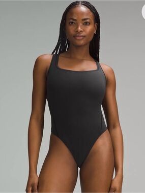 Lululemon Black Sleek One-Piece Bodysuit